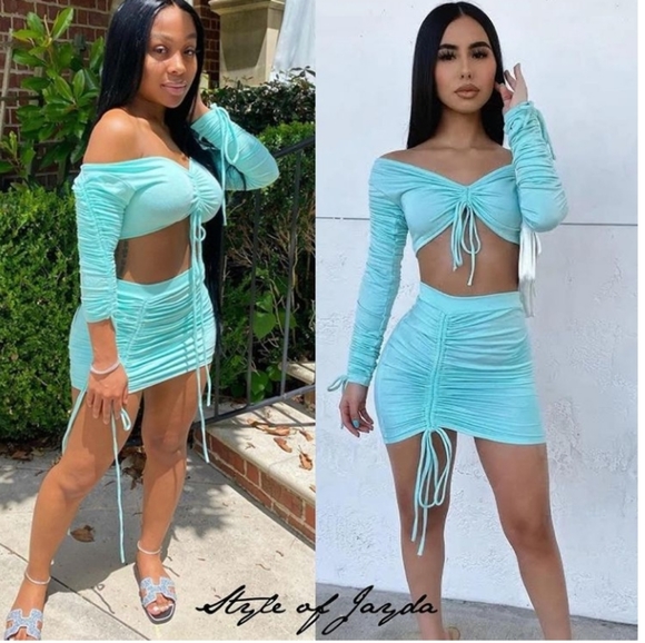 Tie dye Baddieville Bubbles skirt set - Picture 6 of 8